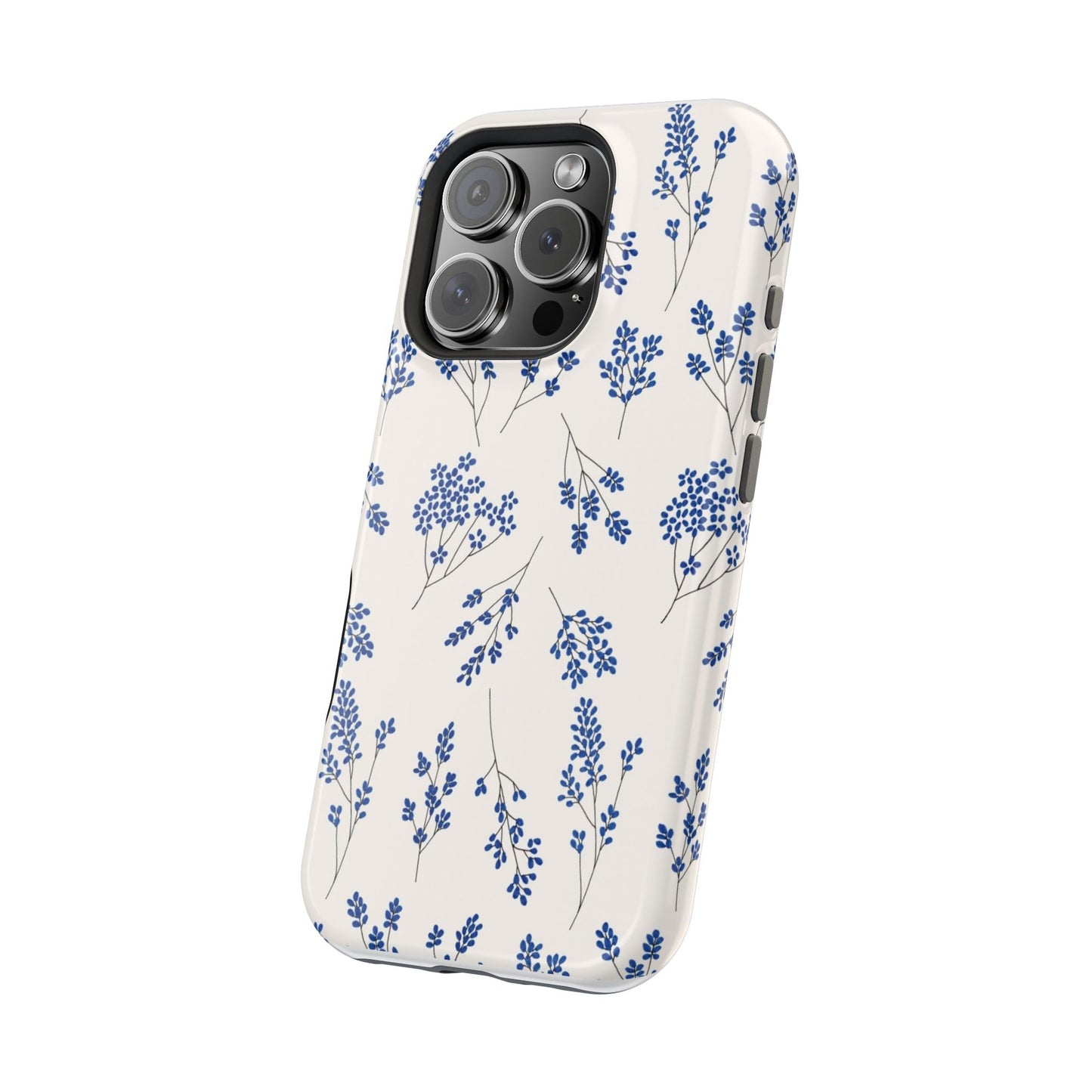 Floral Magnetic Phone Case for iPhone, Tough Case