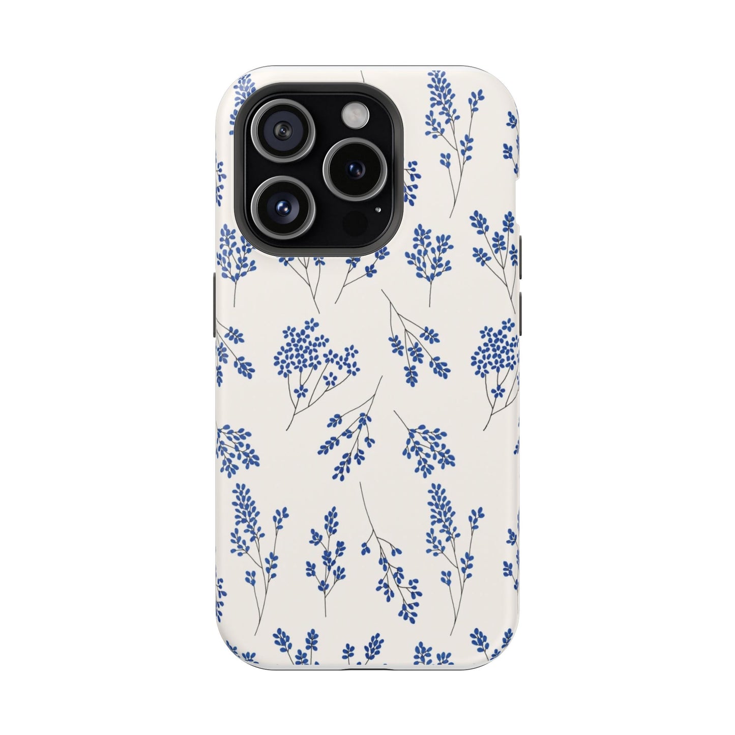 Floral Magnetic Phone Case for iPhone, Tough Case