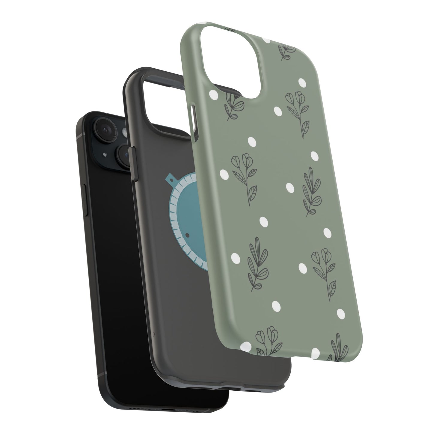 Floral Magnetic Tough Cases for iPhone