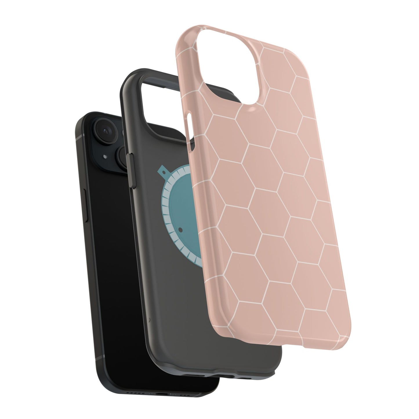Stylish Magnetic Phone Case with Honeycomb Design