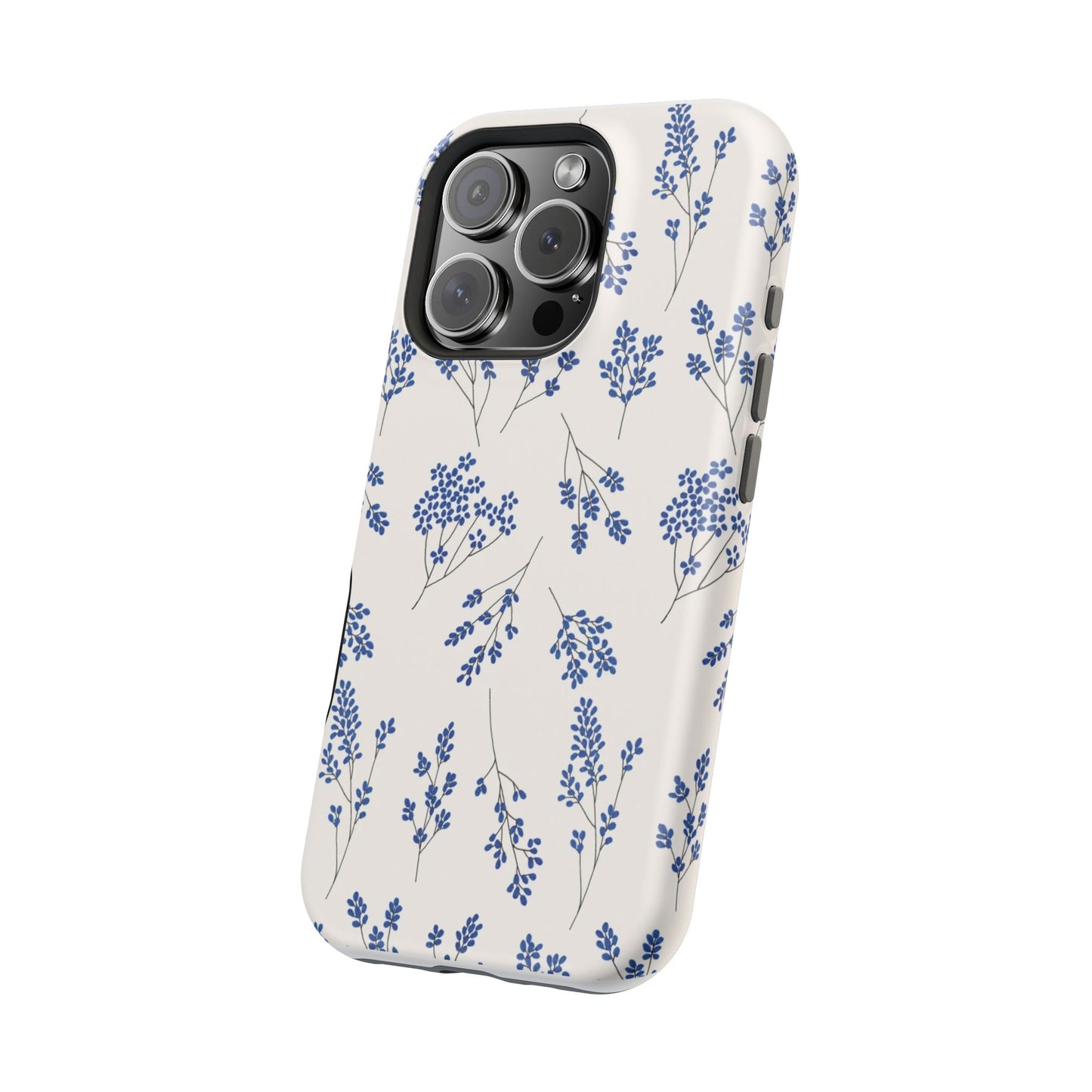 Floral Magnetic Phone Case for iPhone, Tough Case