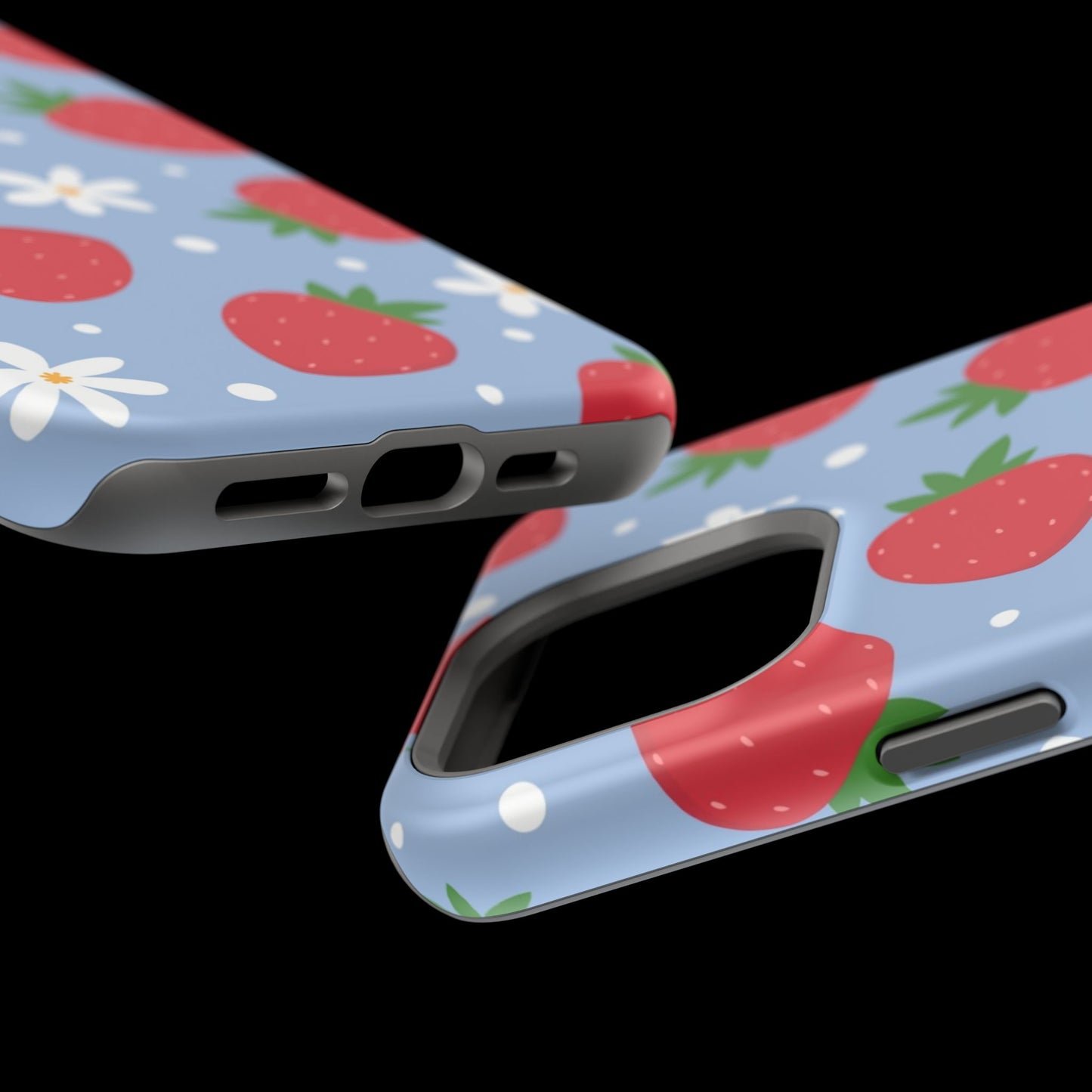 Strawberry Pattern Magnetic Phone Case
