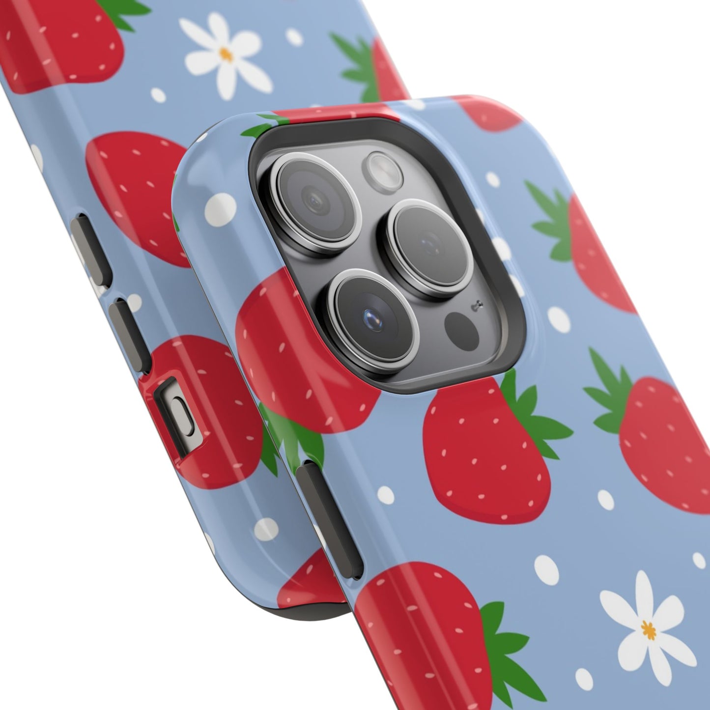 Strawberry Pattern Magnetic Phone Case