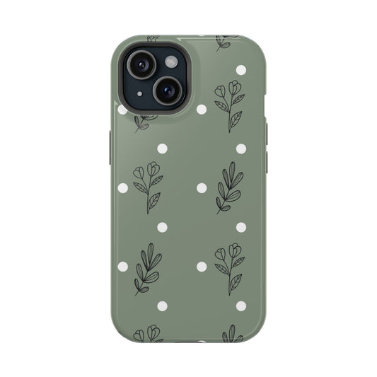 Floral Magnetic Tough Cases for iPhone