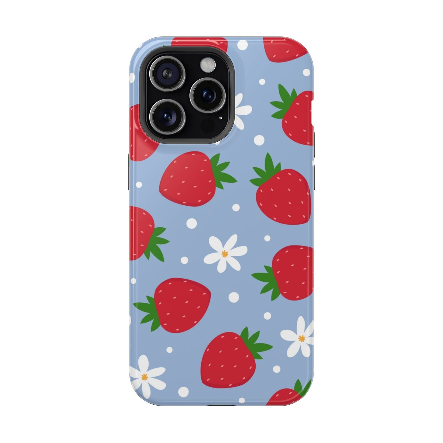 Strawberry Pattern Magnetic Phone Case