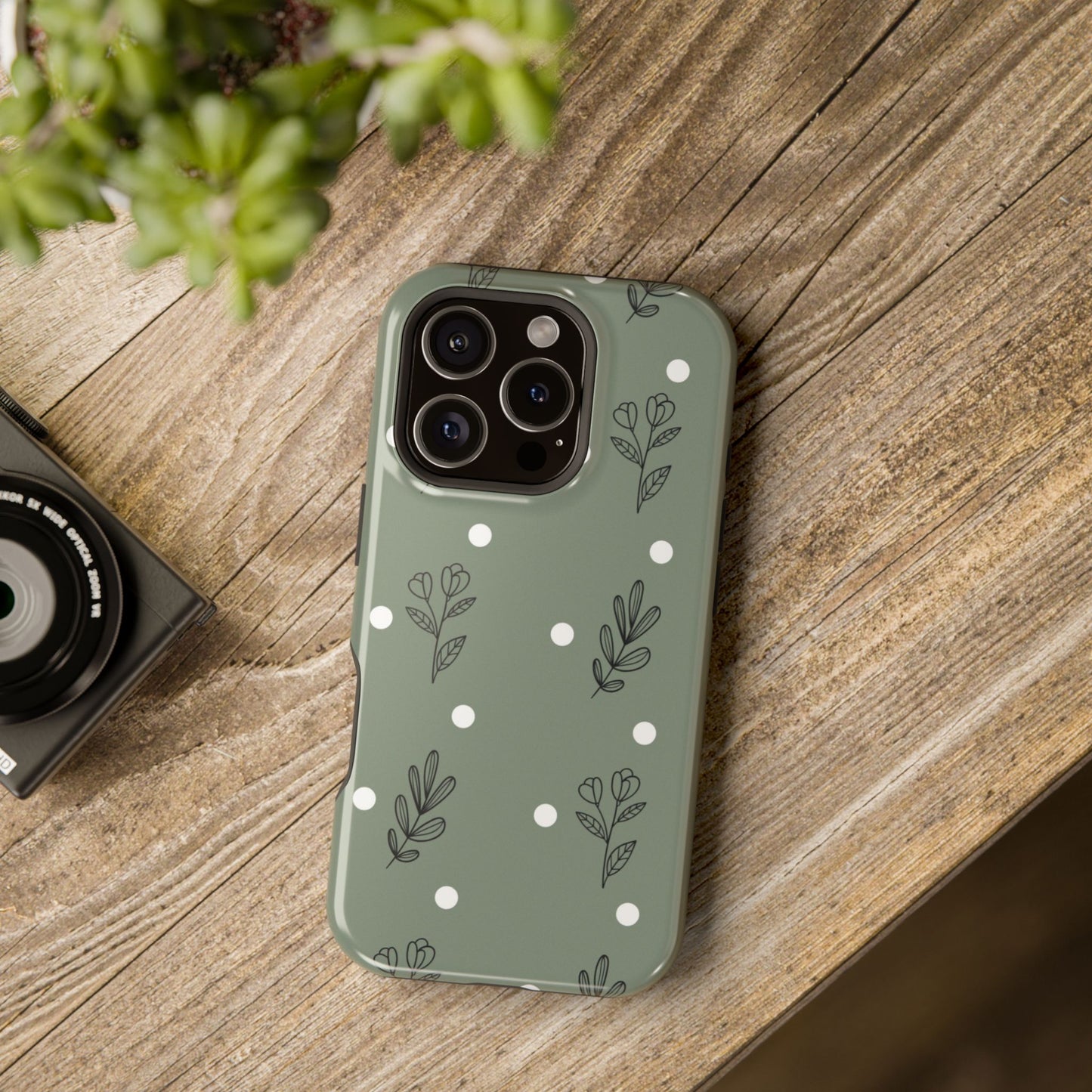 Floral Magnetic Tough Cases for iPhone