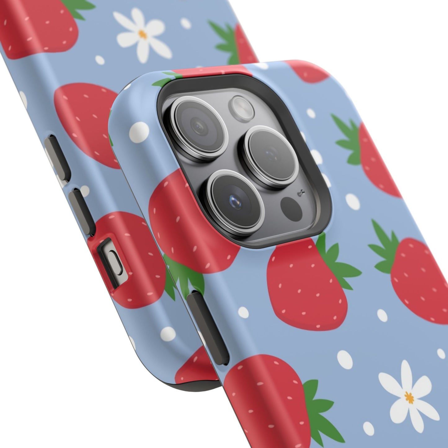 Strawberry Pattern Magnetic Phone Case