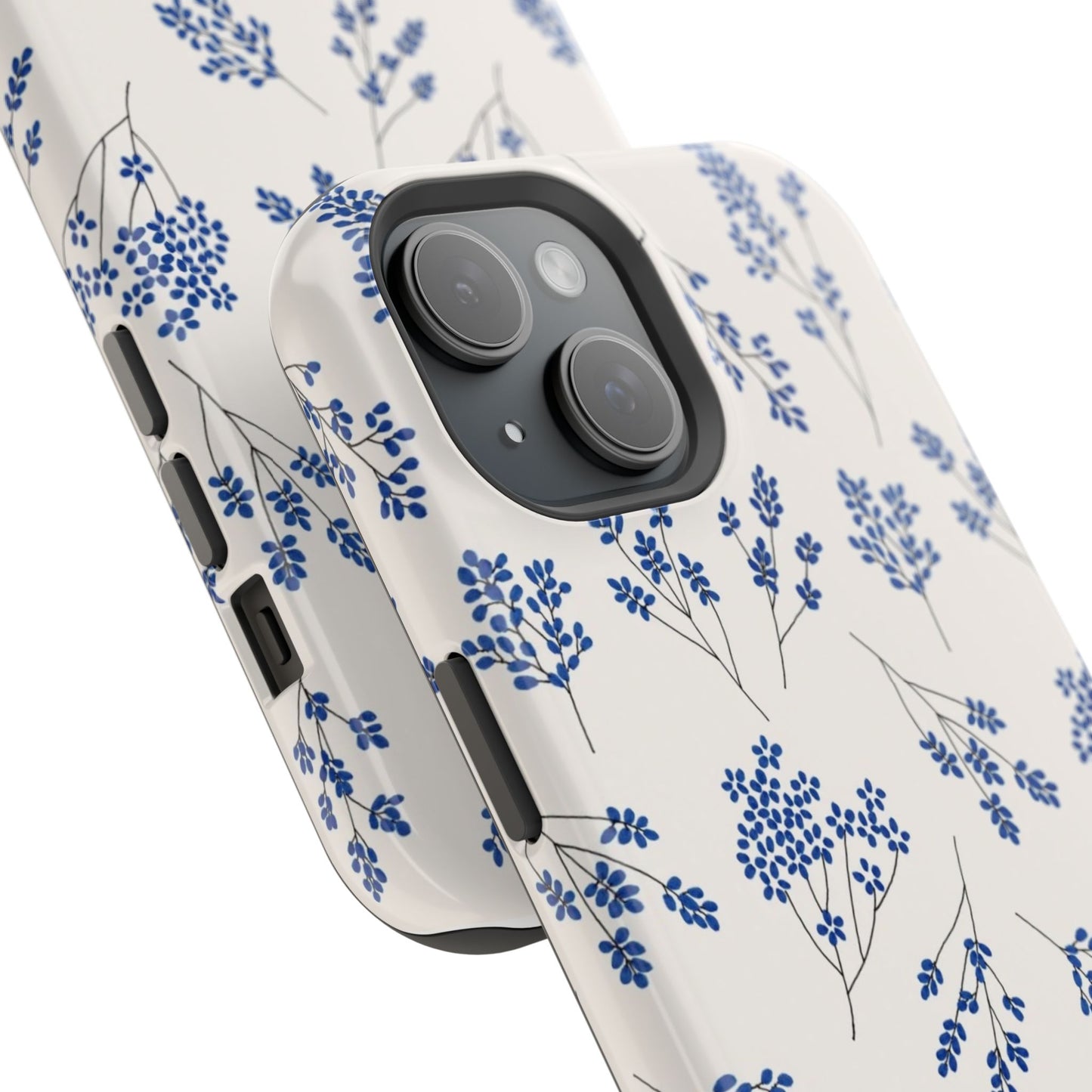 Floral Magnetic Phone Case for iPhone, Tough Case