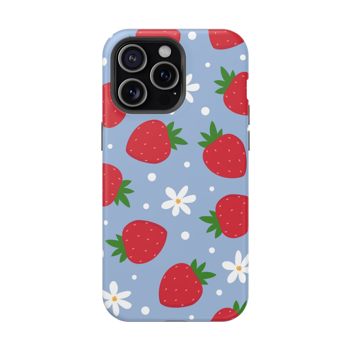Strawberry Pattern Magnetic Phone Case