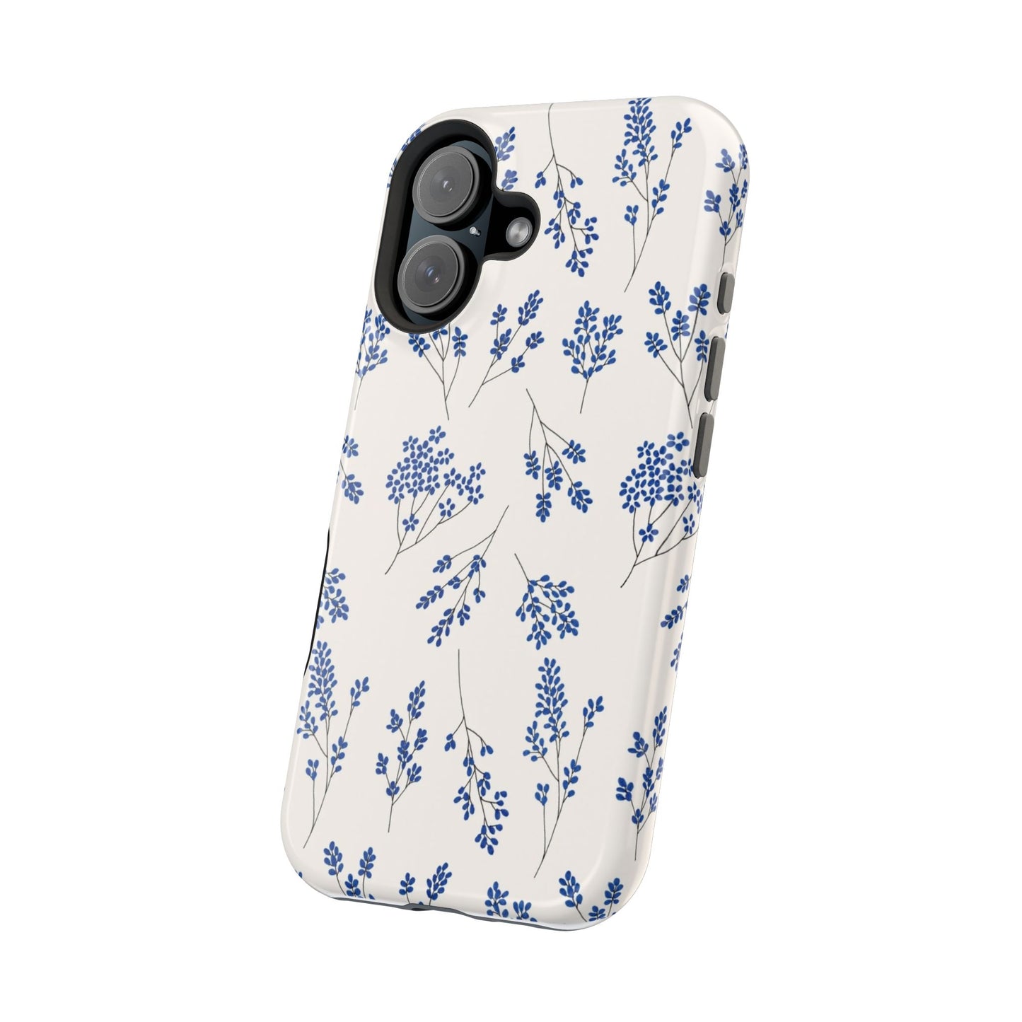 Floral Magnetic Phone Case for iPhone, Tough Case