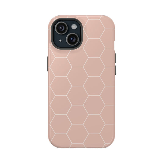 Stylish Magnetic Phone Case with Honeycomb Design