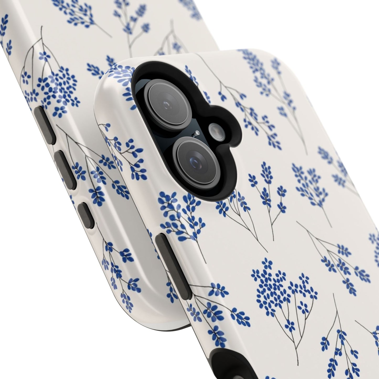 Floral Magnetic Phone Case for iPhone, Tough Case