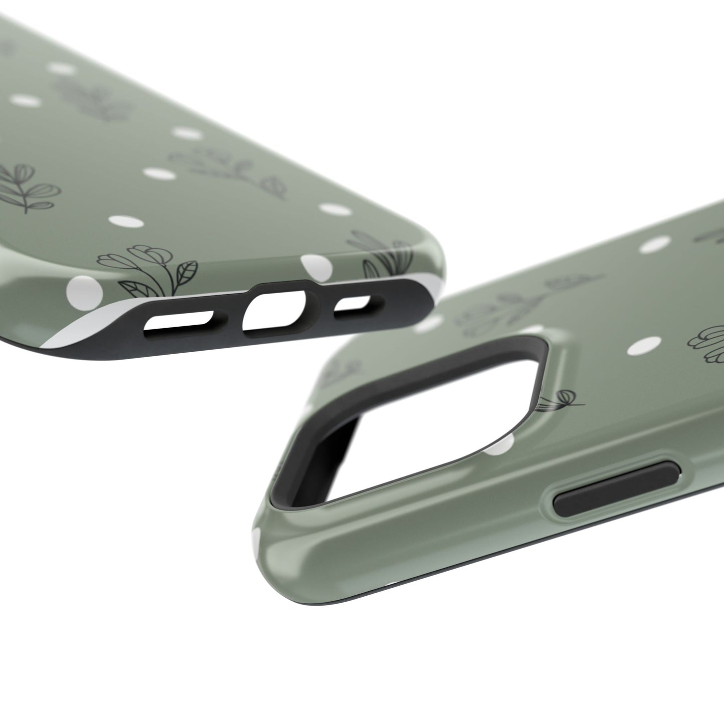 Floral Magnetic Tough Cases for iPhone