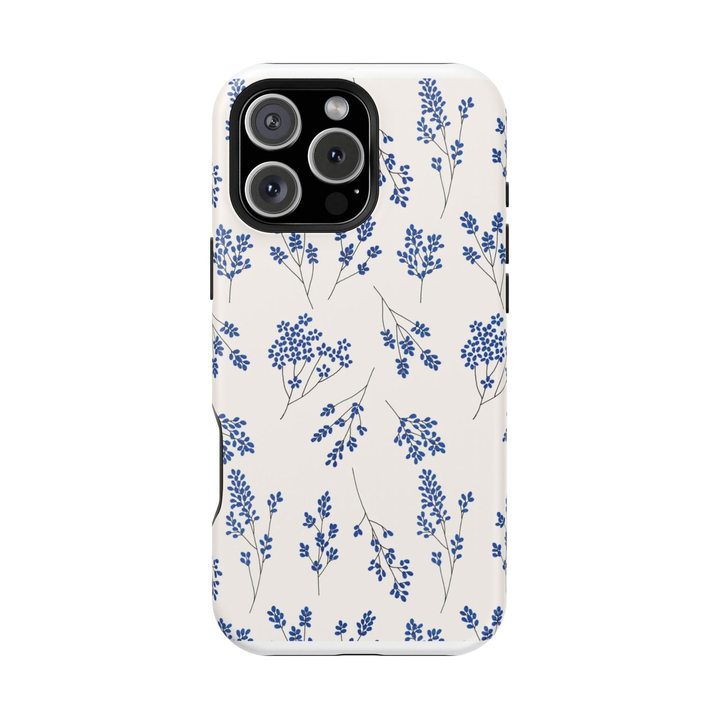 Floral Magnetic Phone Case for iPhone, Tough Case