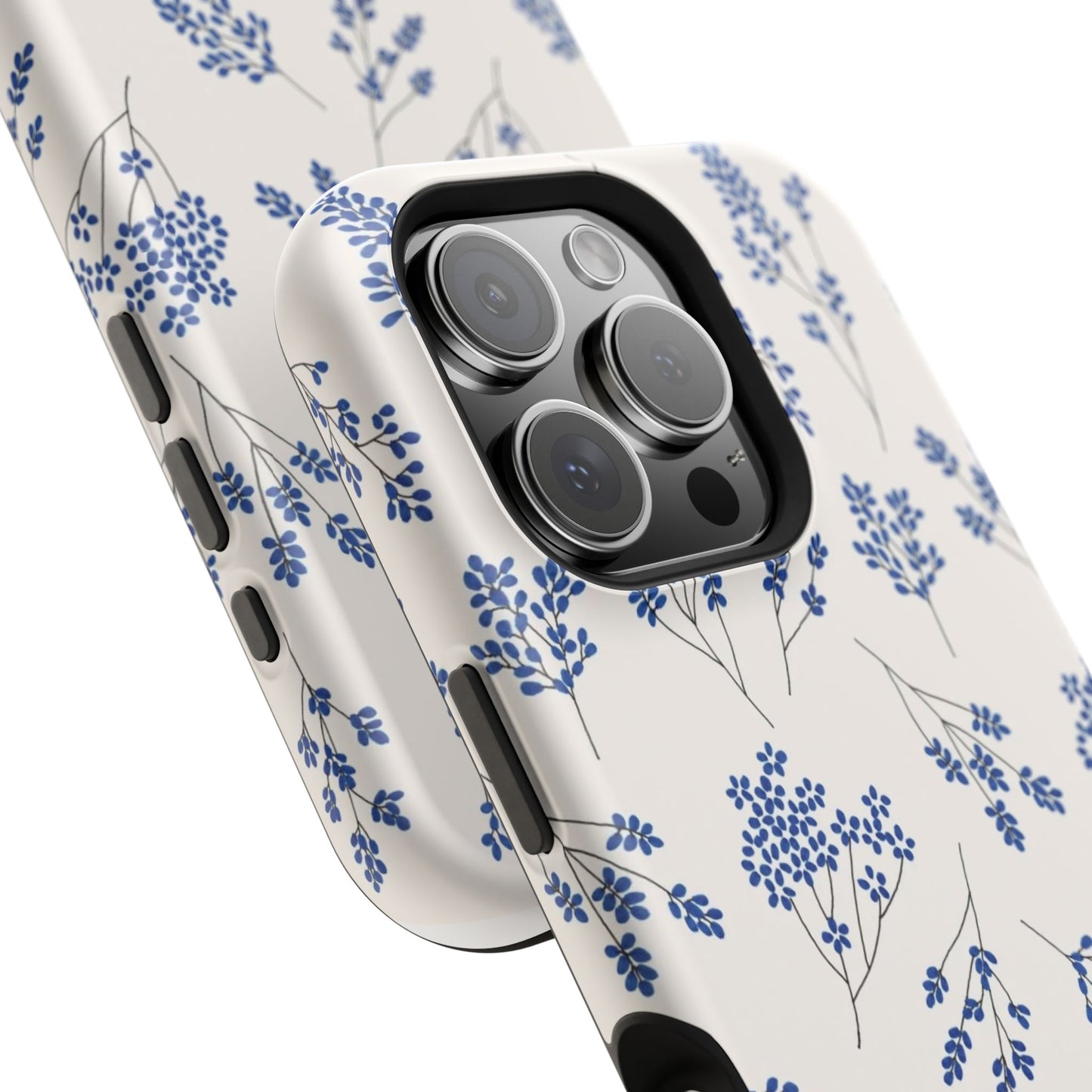 Floral Magnetic Phone Case for iPhone, Tough Case