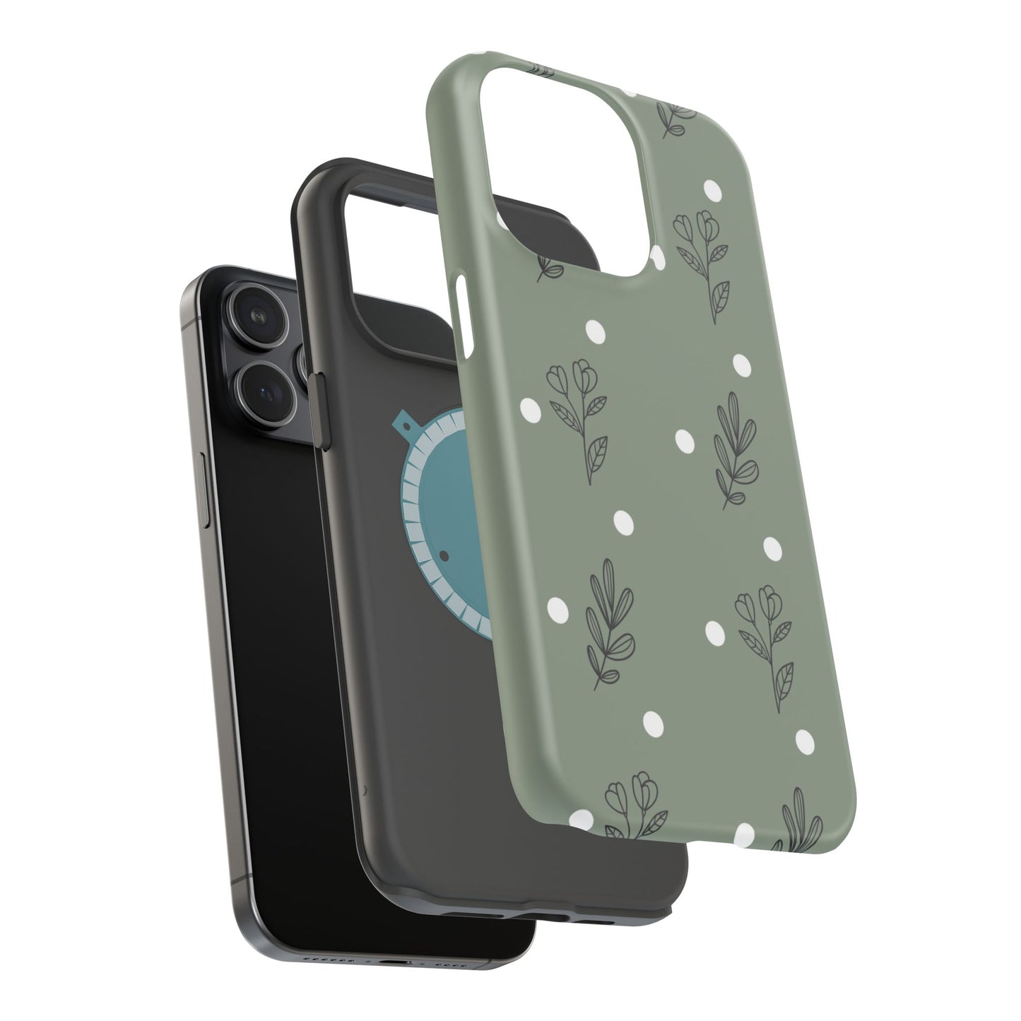 Floral Magnetic Tough Cases for iPhone