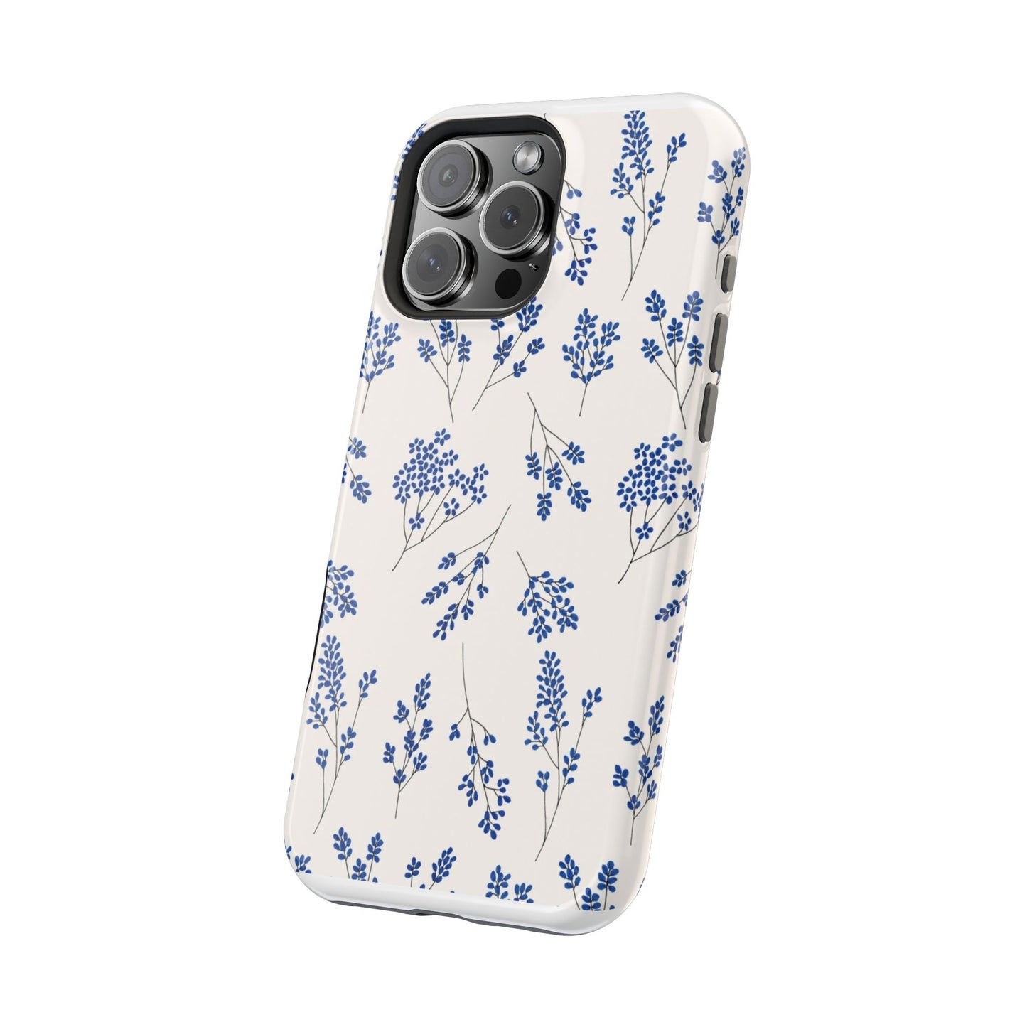Floral Magnetic Phone Case for iPhone, Tough Case