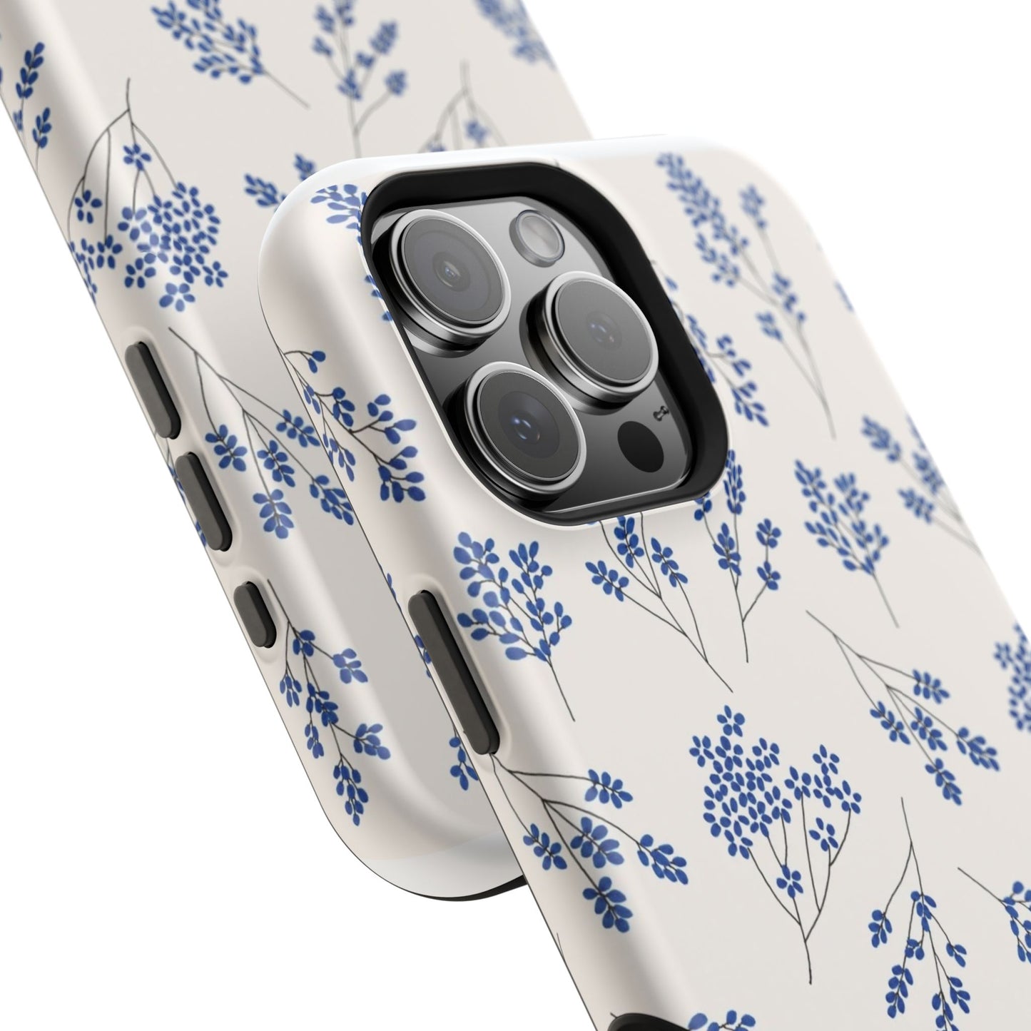 Floral Magnetic Phone Case for iPhone, Tough Case