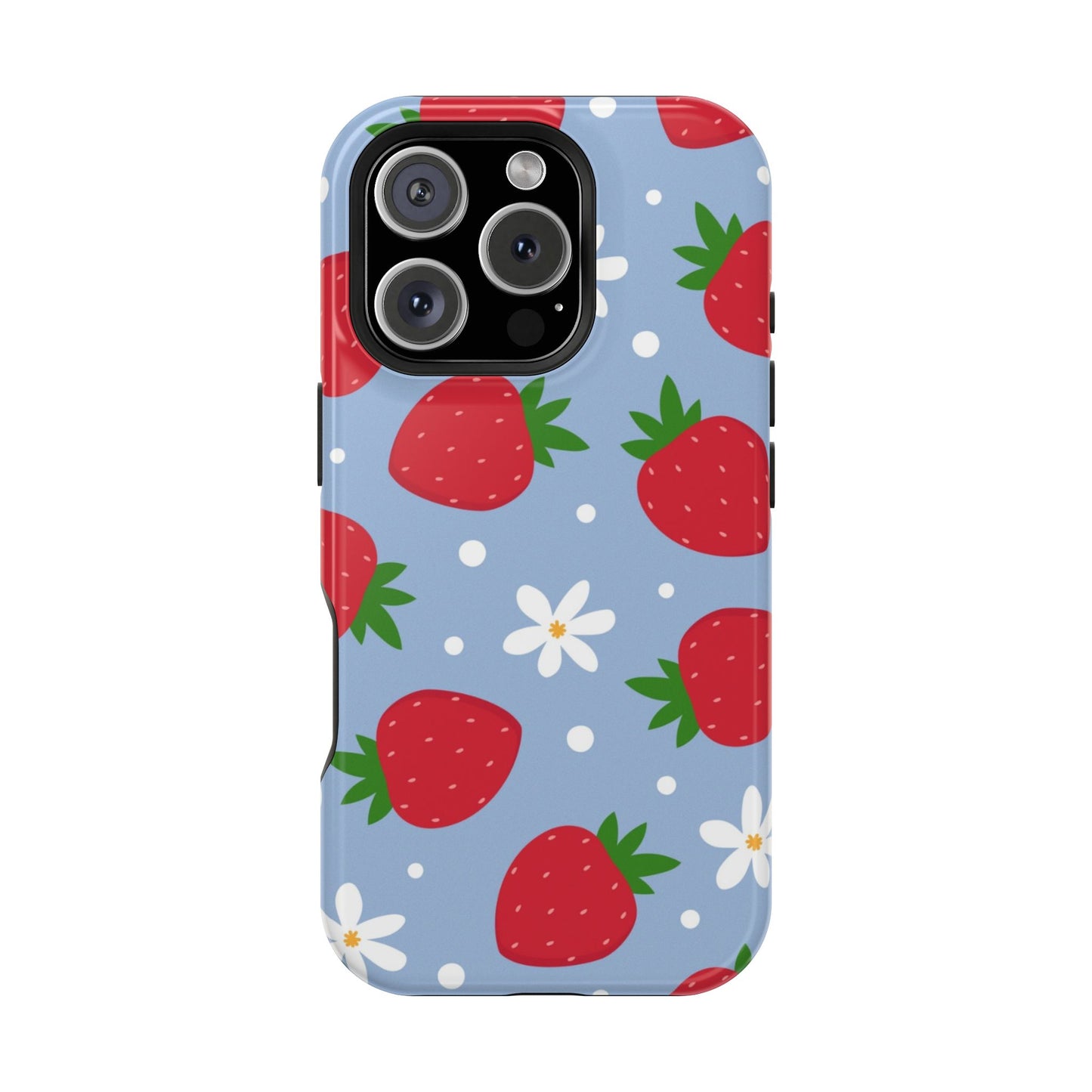 Strawberry Pattern Magnetic Phone Case