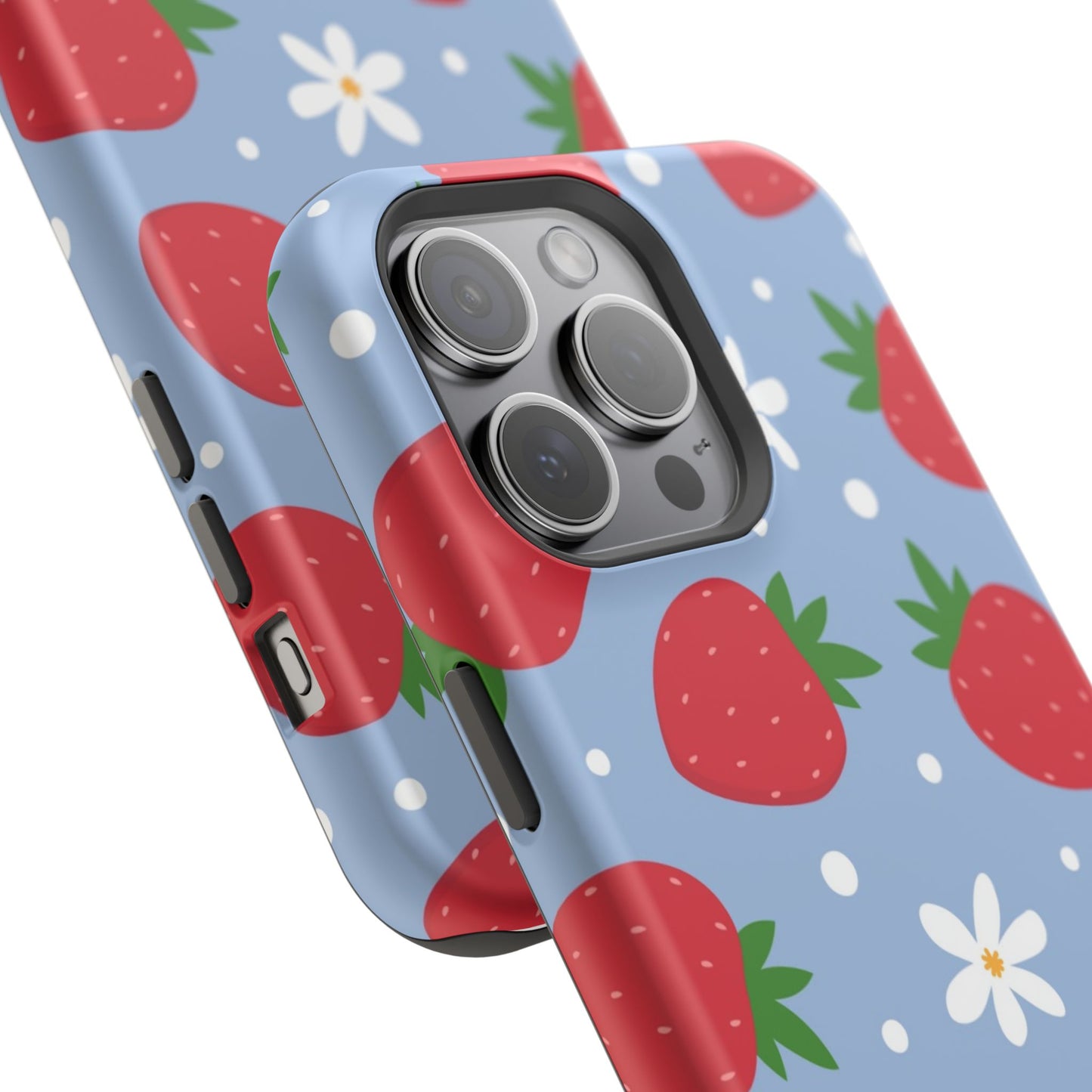 Strawberry Pattern Magnetic Phone Case