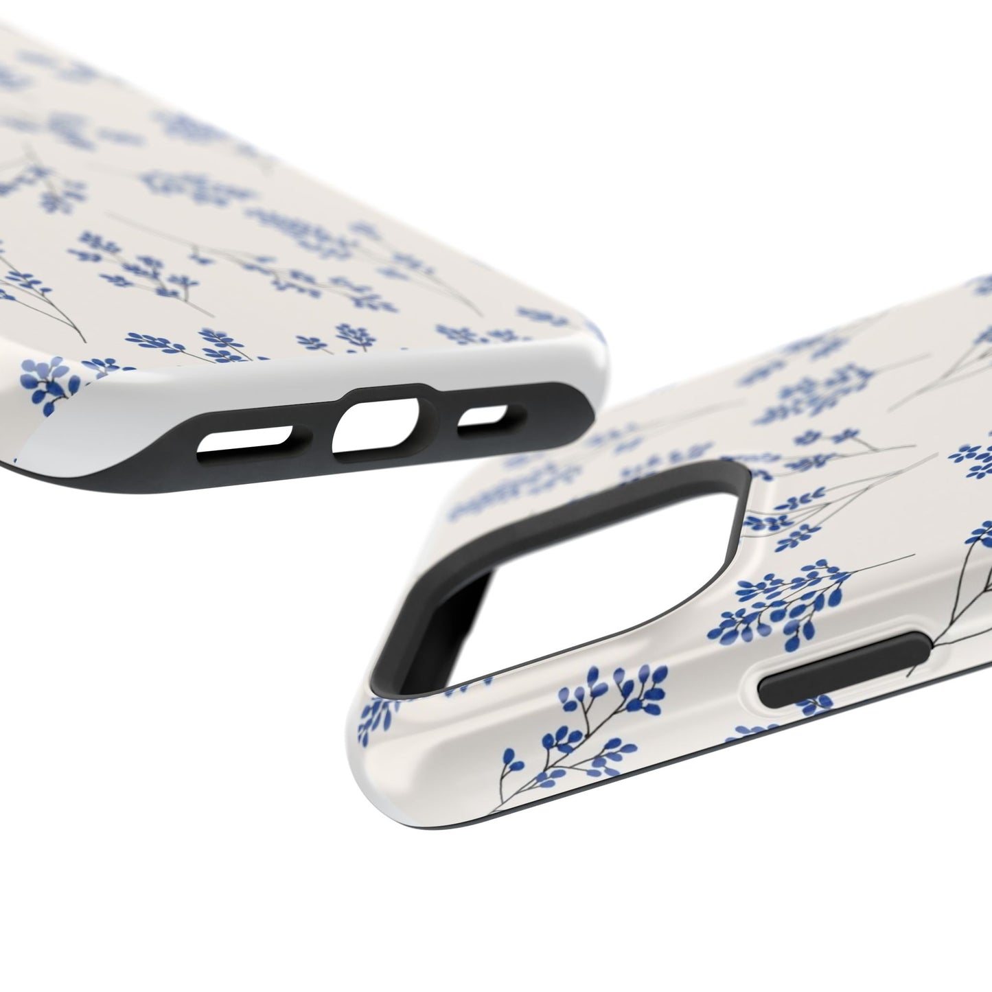 Floral Magnetic Phone Case for iPhone, Tough Case