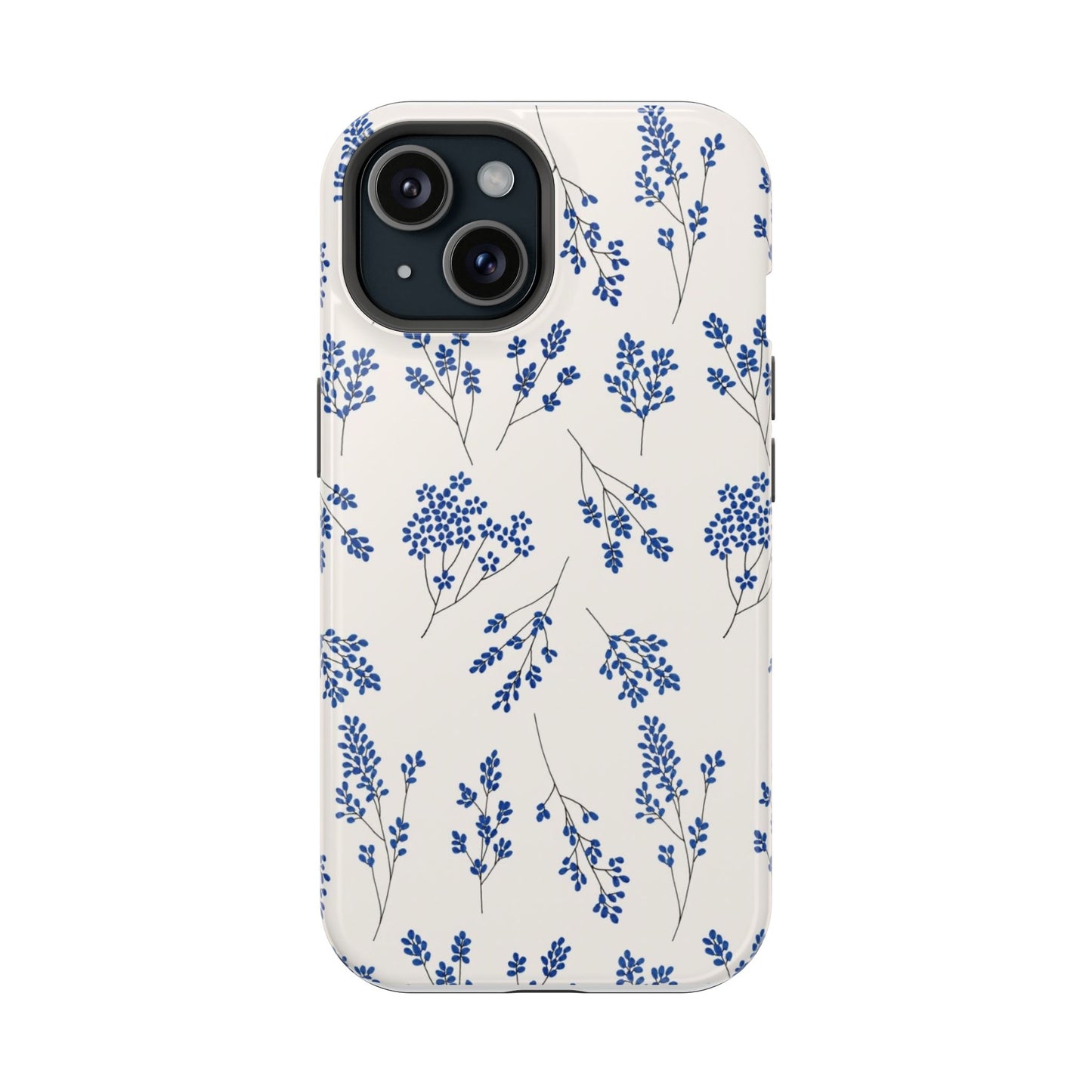 Floral Magnetic Phone Case for iPhone, Tough Case