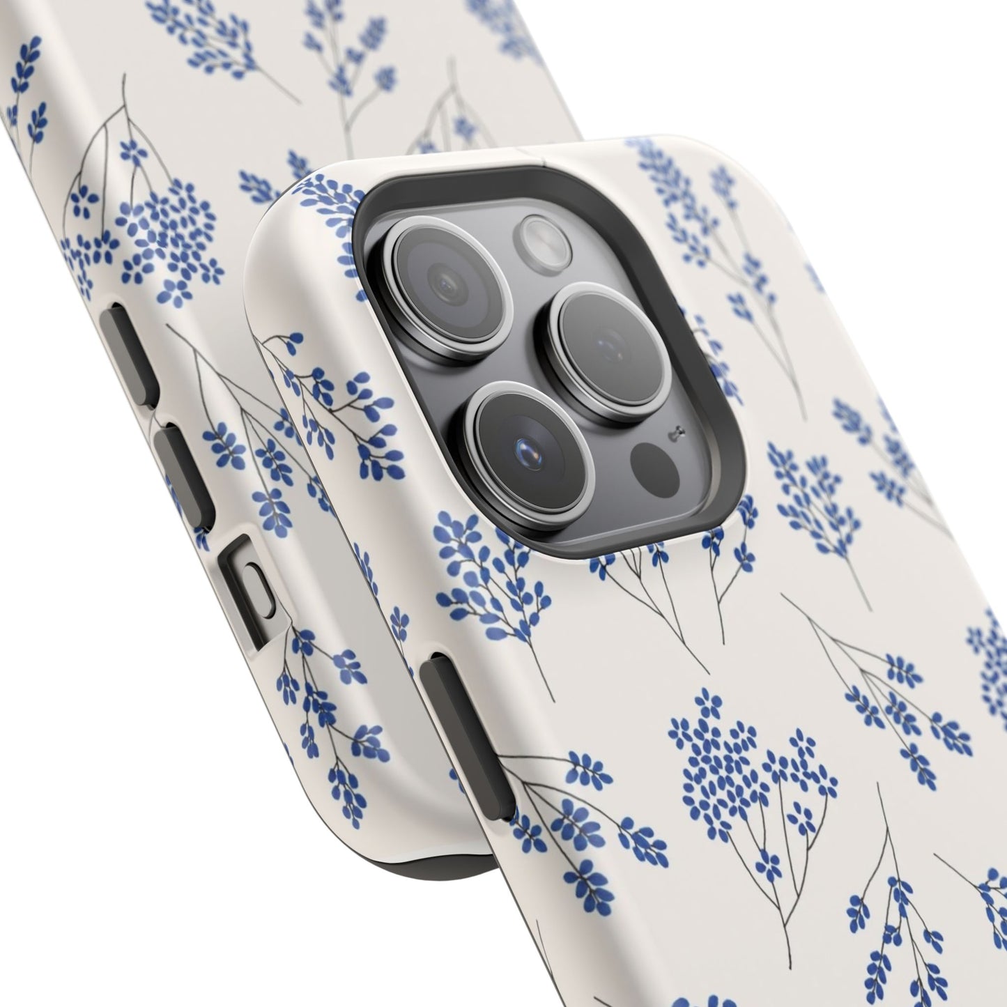 Floral Magnetic Phone Case for iPhone, Tough Case