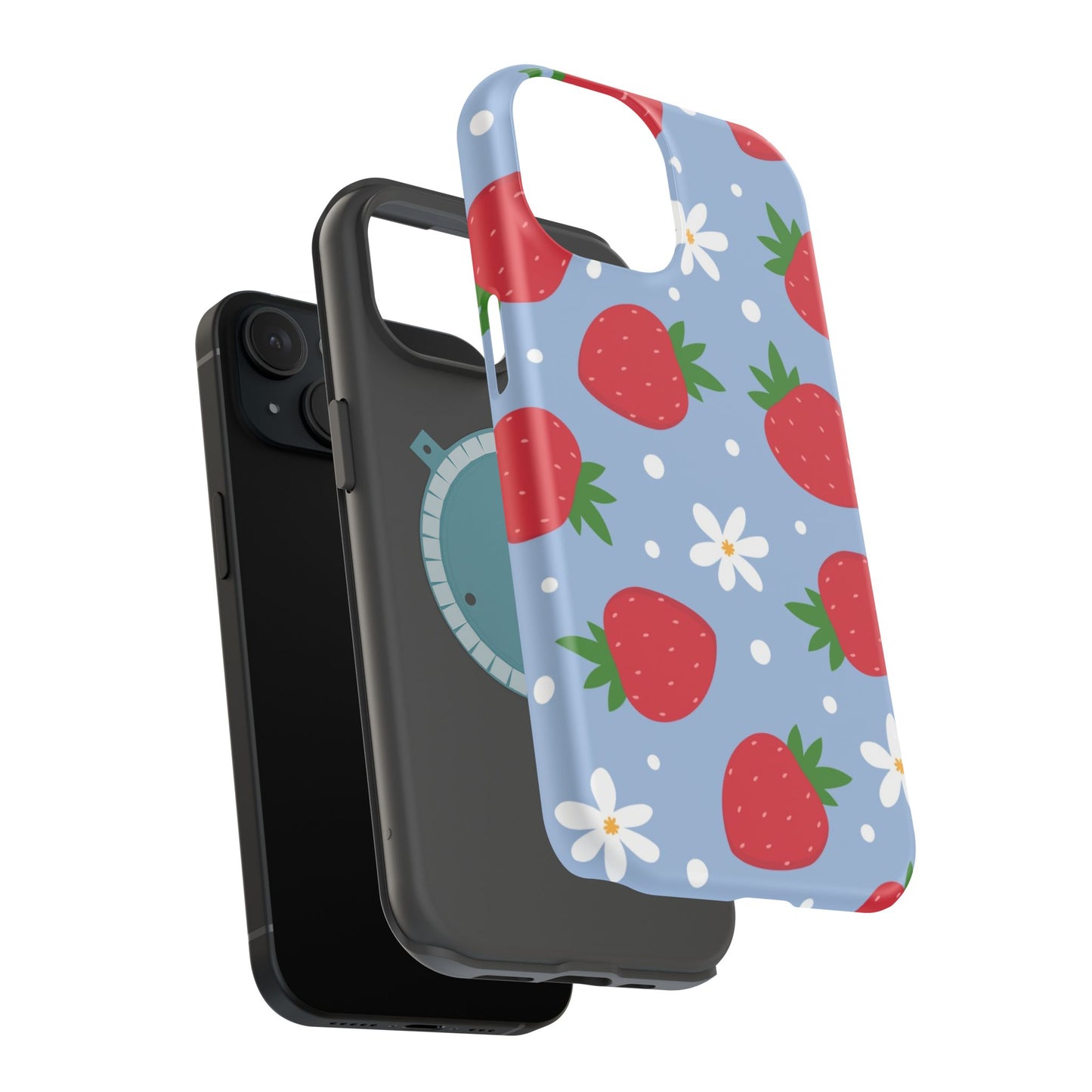Strawberry Pattern Magnetic Phone Case
