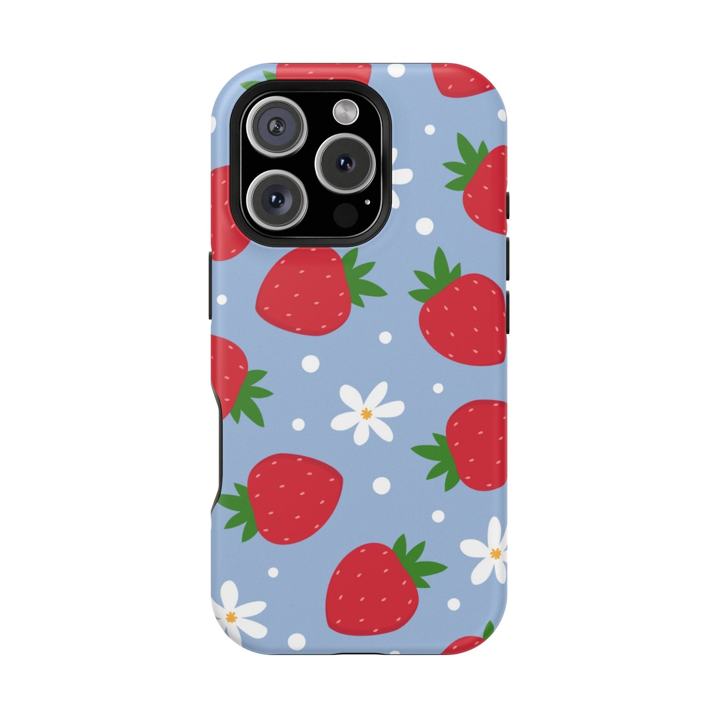 Strawberry Pattern Magnetic Phone Case