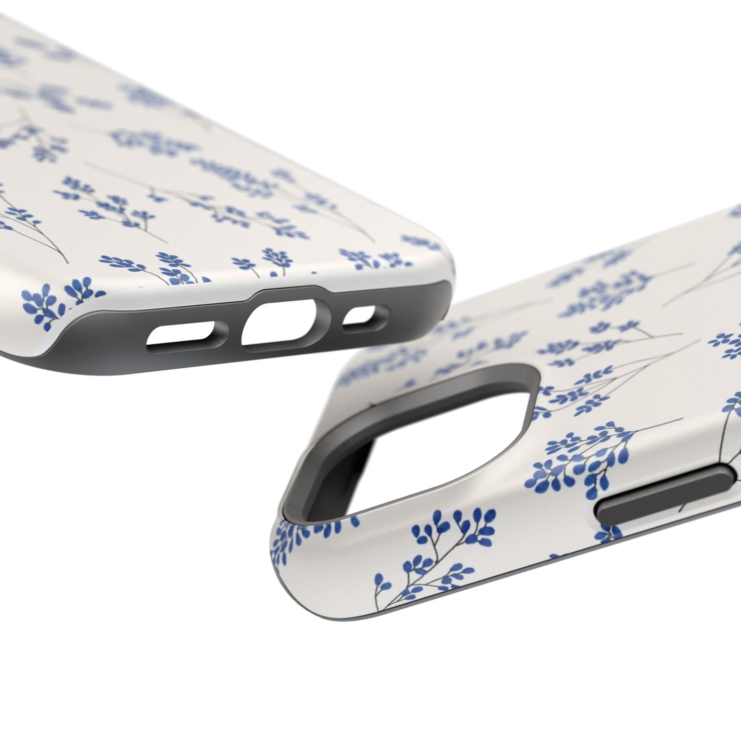 Floral Magnetic Phone Case for iPhone, Tough Case