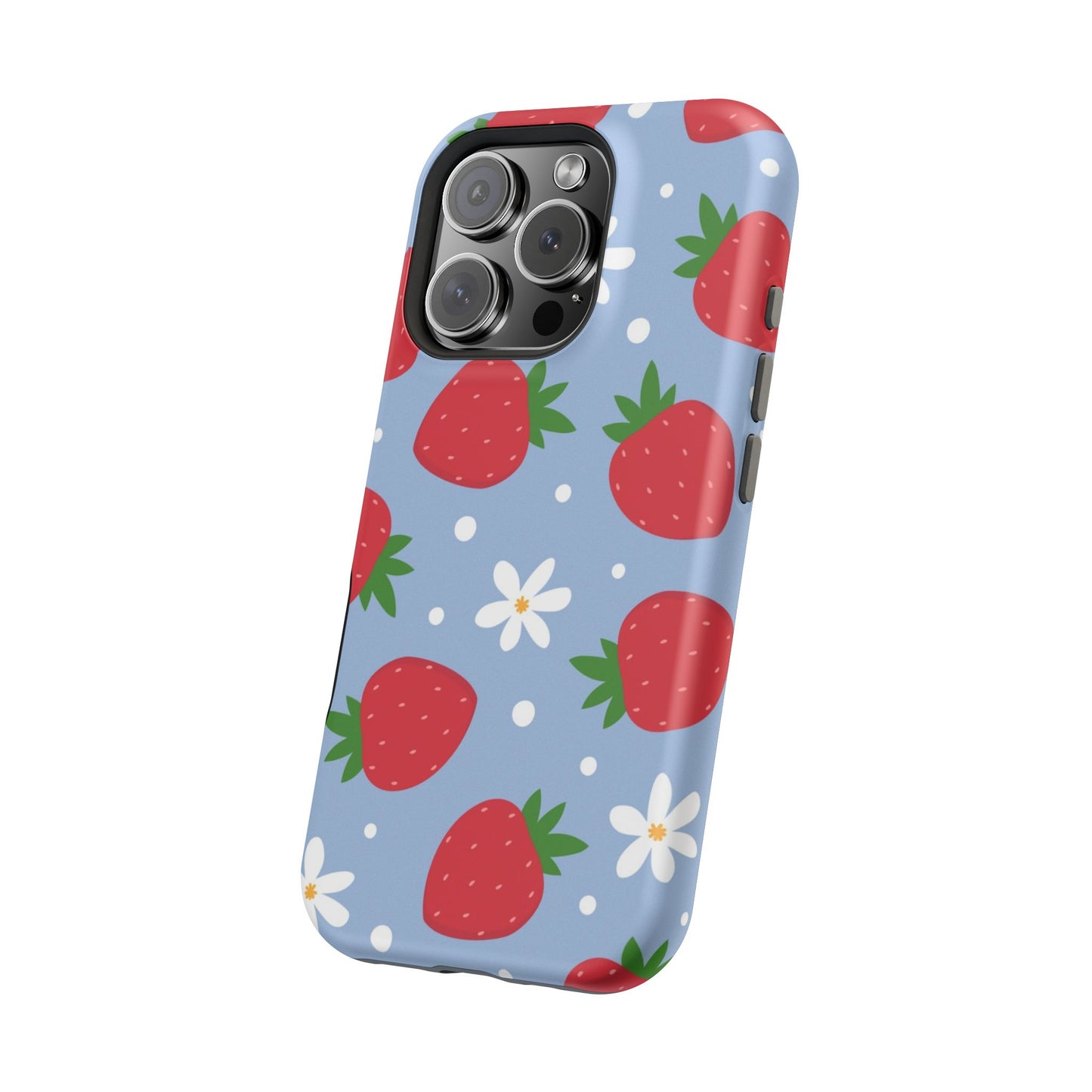 Strawberry Pattern Magnetic Phone Case