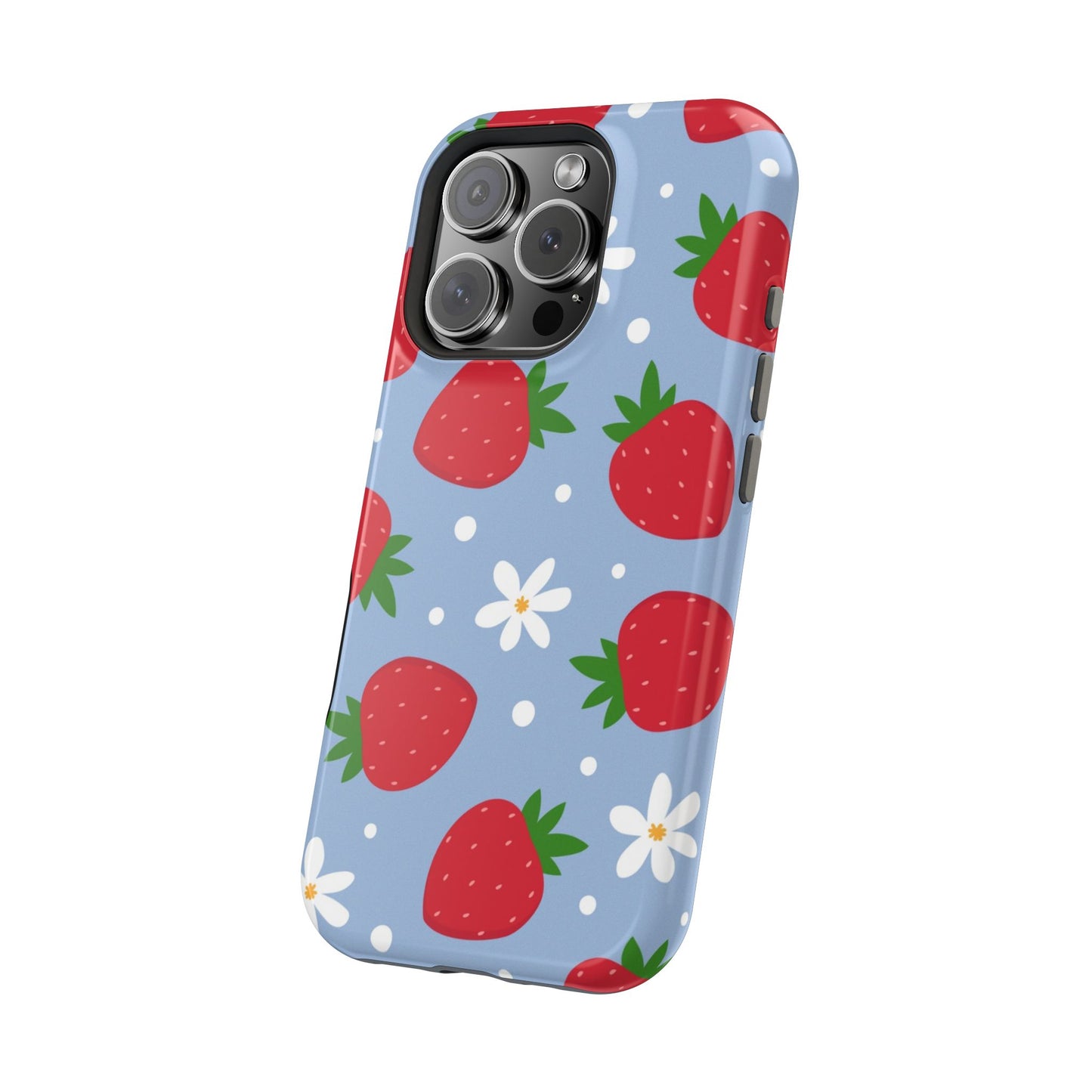 Strawberry Pattern Magnetic Phone Case