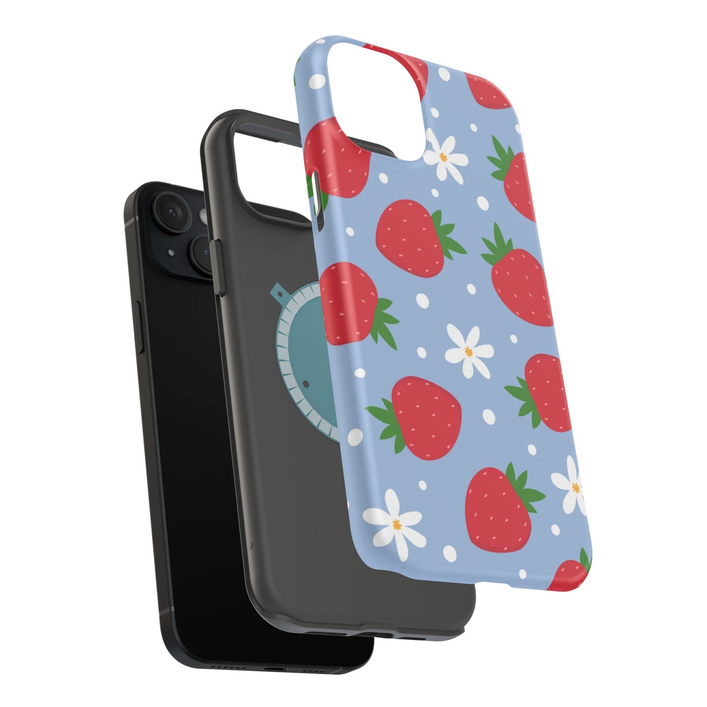 Strawberry Pattern Magnetic Phone Case