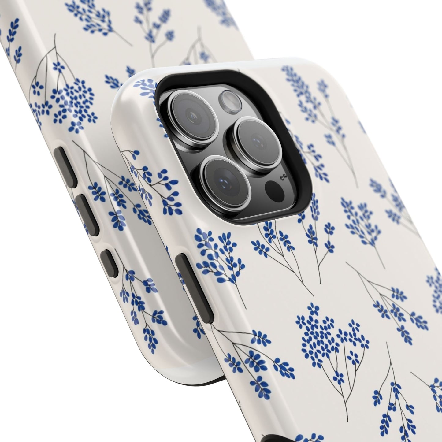 Floral Magnetic Phone Case for iPhone, Tough Case