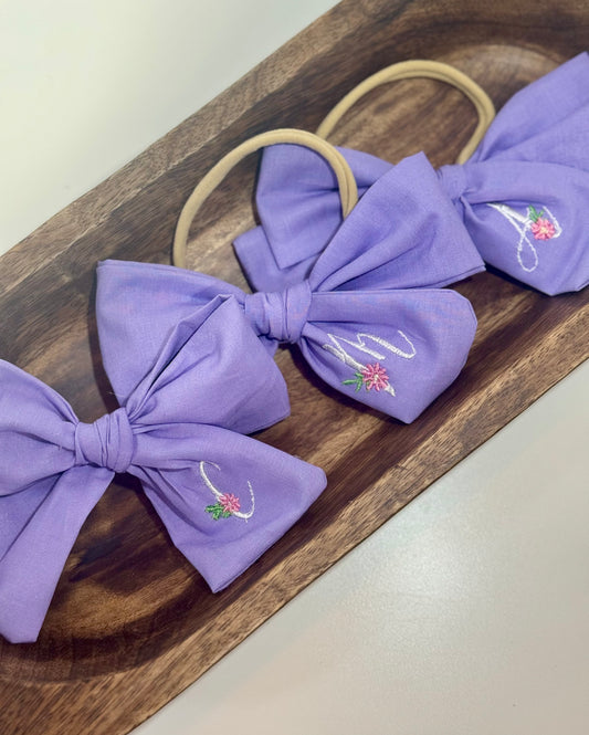 Embroidered Bow